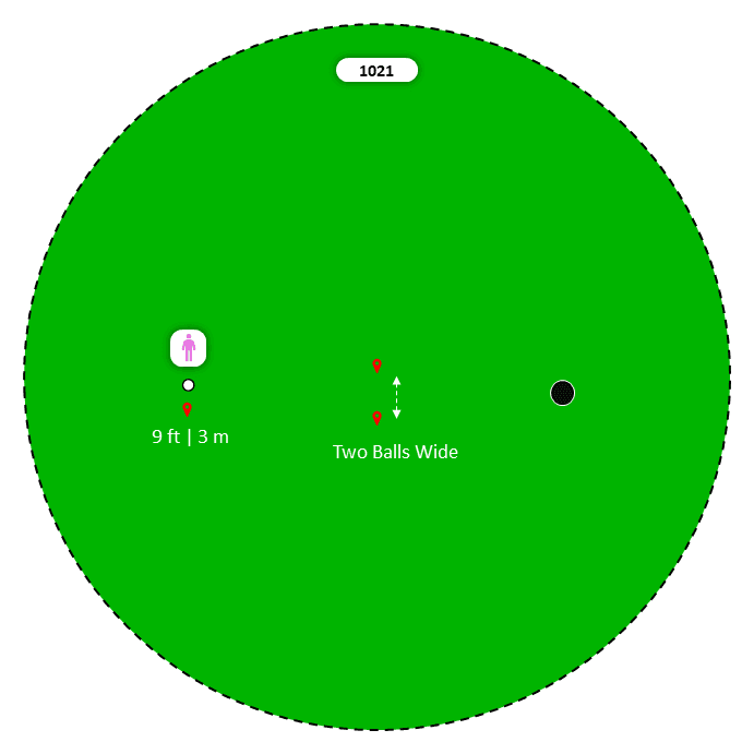 Diagram for One Handed, Ball Gate, 5 in a Row