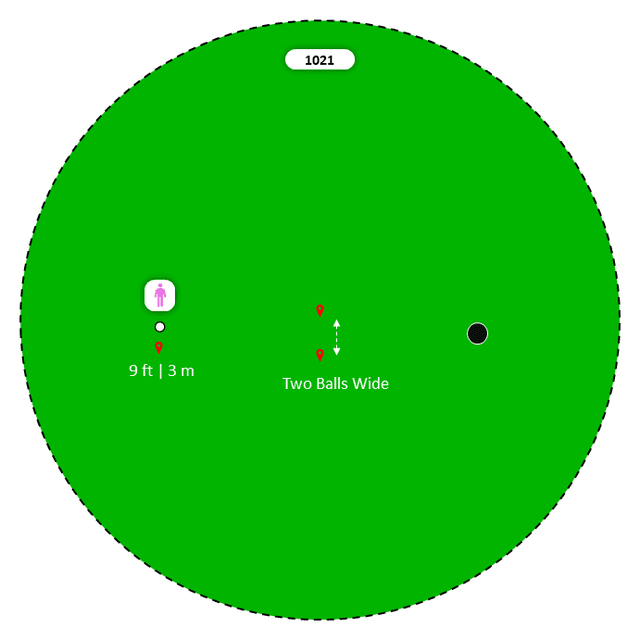Diagram for One Handed, Ball Gate, 5 in a Row