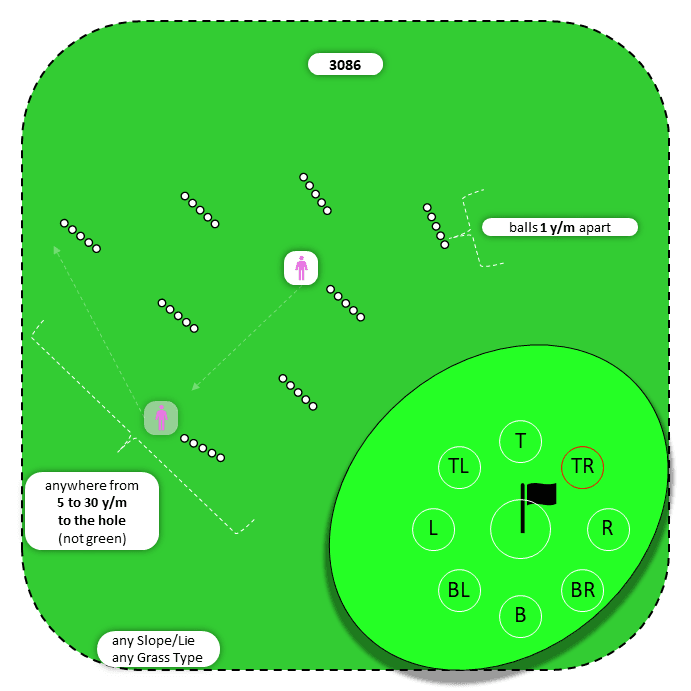 Diagram for Chip | Scattered Ball Lines | 9 Stop Zones