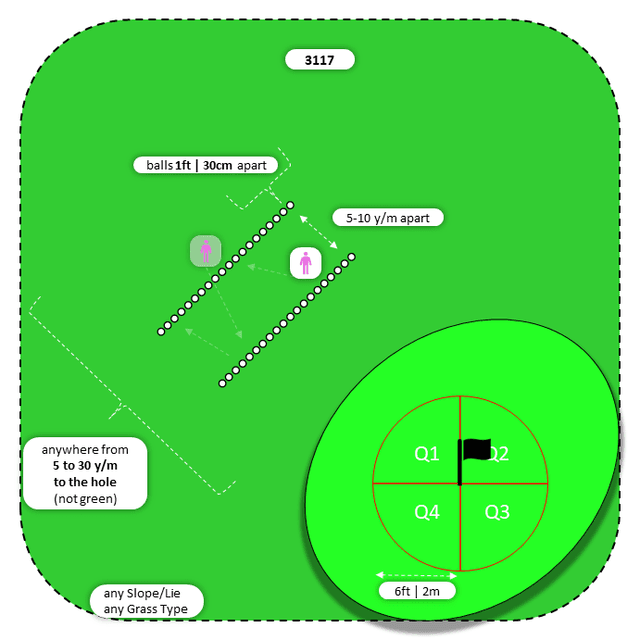 Diagram for Chip | Parallel Ball Lines | Quadrants