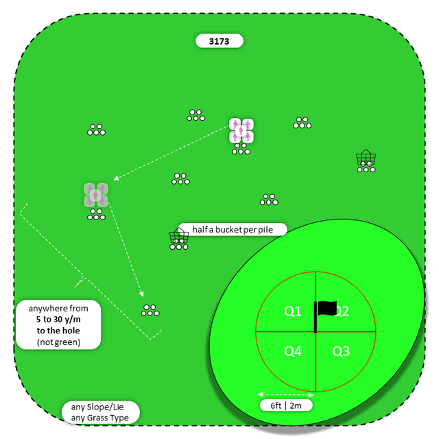 Diagram for Chip | Scattered Piles | Quadrants