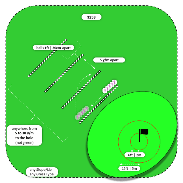 Diagram for Chip | Parallel Ball Lines | Bullseye 2x
