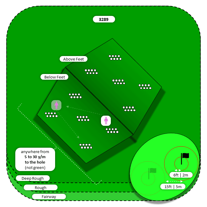 Diagram for Chip | Deep Rough and Other | Above/Below Feet