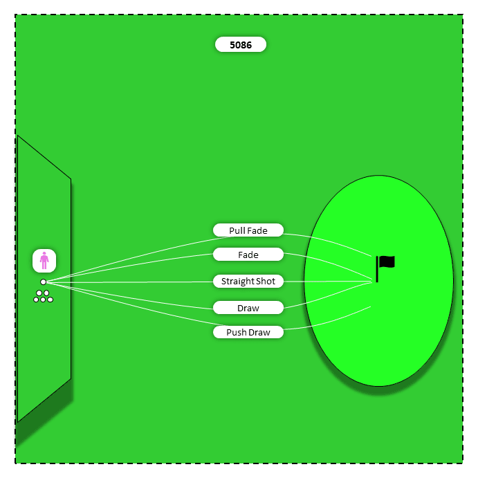 Diagram for Short irons (9,8) | 5 Ball Flights Challenge
