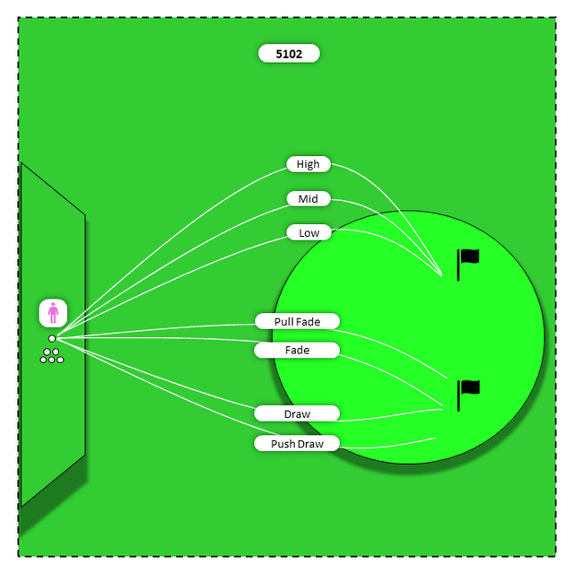 Diagram for Woods (Hy to 3W) | Opposite Shots Challenge